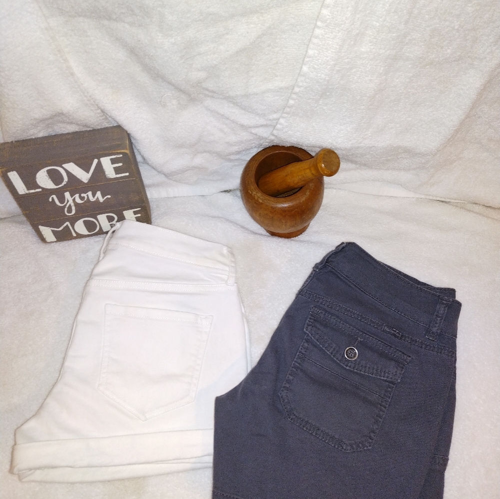 Shorts Bundle - Old Navy White Jean shorts and Union Bay Kaki 3-inch
